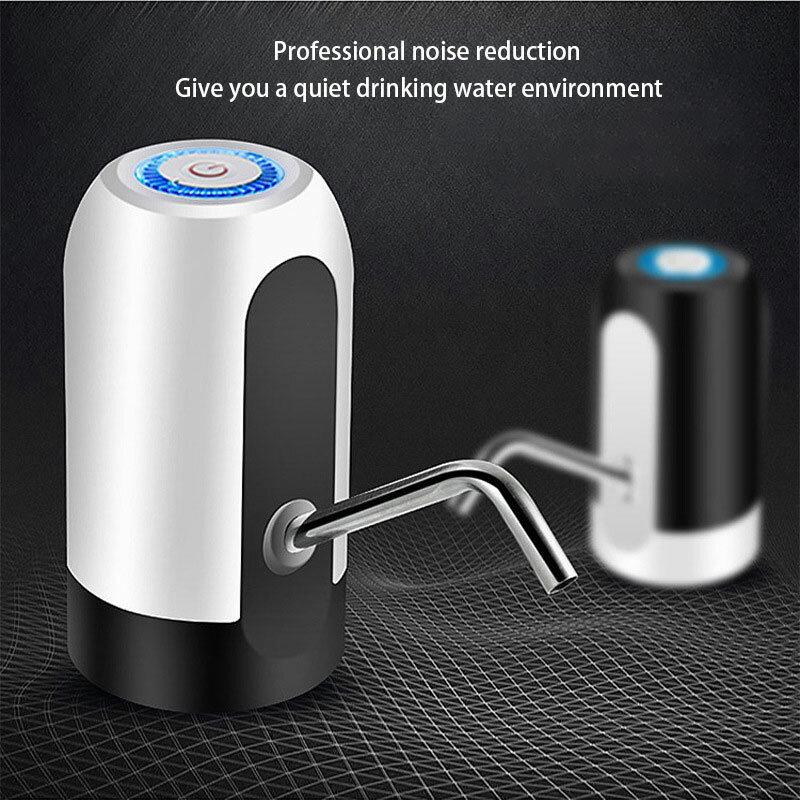 Pompa per bottiglia d'acqua ricarica USB pompa per erogatore di acqua elettrica automatica pompa per acqua in bottiglia interruttore automatico con un clic erogazione di bevande