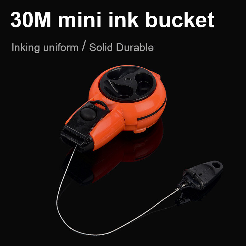 Automatic Rewinding Carpentry Ink Drawing Line Marker Cartridge Line Bucket Spring Line Nylon Wire 30m