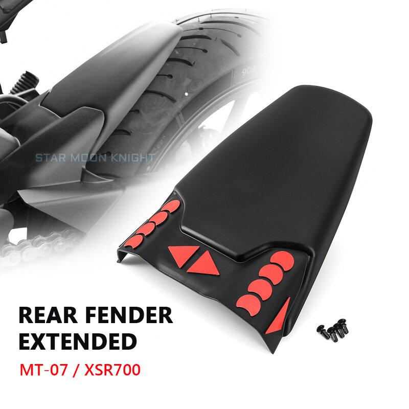 MT07 XSR700 Motorcycle Rear Fender Mudguard Extender Extension Refit For YAMAHA MT-07 MT 07 2013 - 2017 XSR 700 2016 - 2020