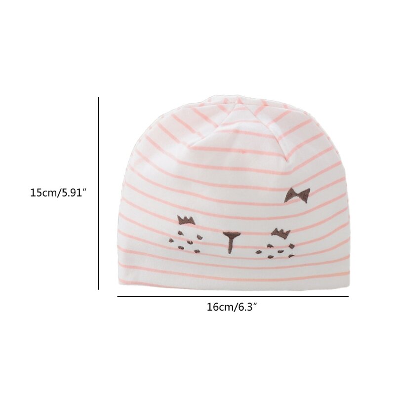 2024 New Baby Soft Cotton Tire Hat Cute Cartoon Animal Print Beanie Newborn Infant Warm for Toddler Boys Girls Headwrap