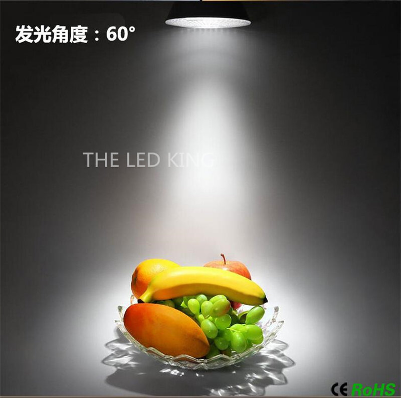 6 teile/los LED Glühbirne Scheinwerfer Dimmbare GU10 MR16 12V GU 5,3 110V 220V COB Chip Strahl winkel 60 grad Scheinwerfer Für Tisch Lampe