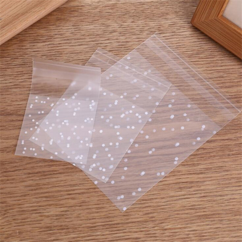 100PCS Plastic Cellophane Bag Sachet For Jewelry Small Businesses Cookies Gift Packaging Storage Organizer Supplies Wholesale