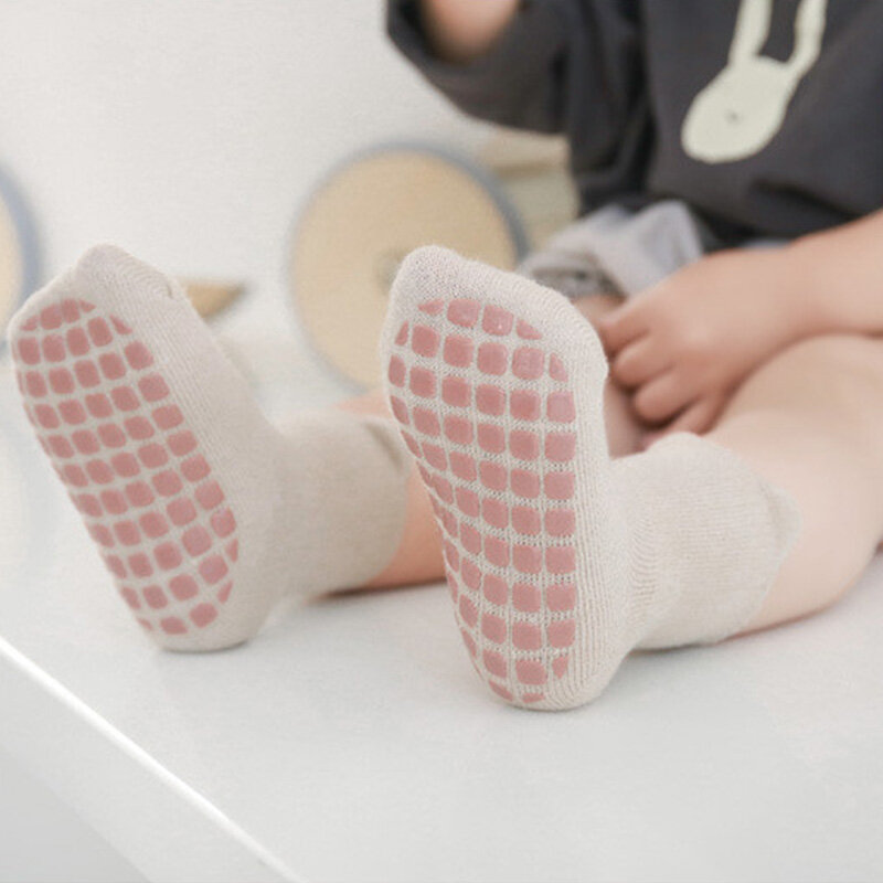 5 пар, нескользящие носки для детей 0-5 лет