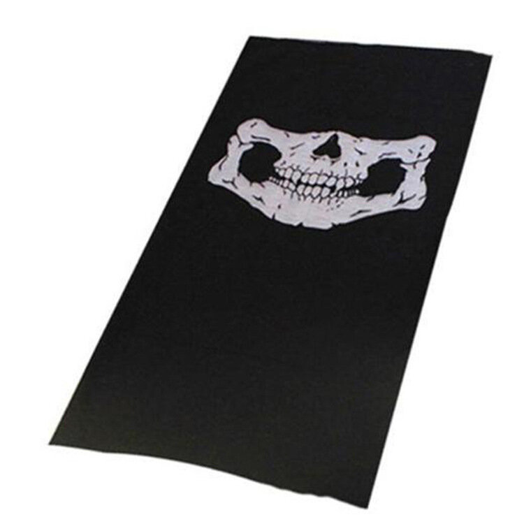 2 Stuks Halloween Gezichtsmasker Voor Koude Mannen Halsbeenkap Shield Sjaal Elastische Balaclava Hoofdbanden Hoofddeksels Winddicht Skull Bandana