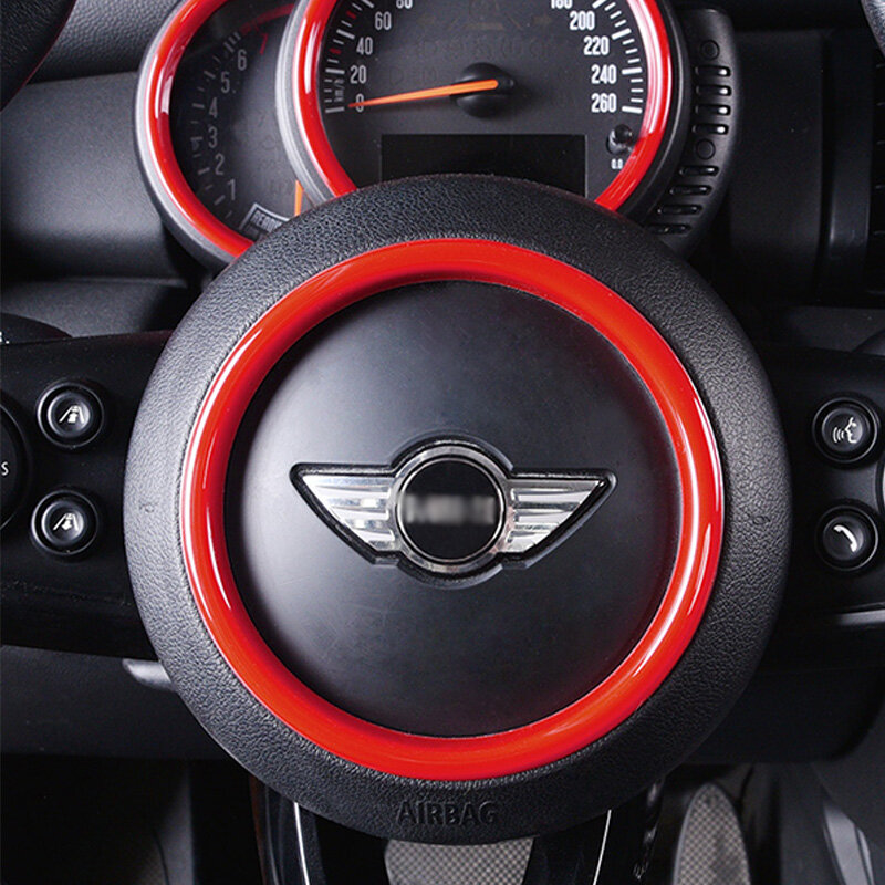 Steering wheel decoration car sticker For MINI COOPER S F54 F55 F56 F57 F60 car Modification Automotive interior accessories