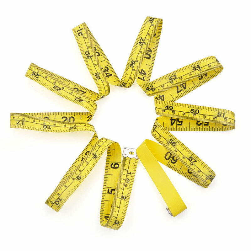 부드러운 측정 테이프 4 개/대 152cm/60 인치 고품질 PVC 내구성 어린이 신체 측정 도구 사무실 학교 학생 문구 눈금자