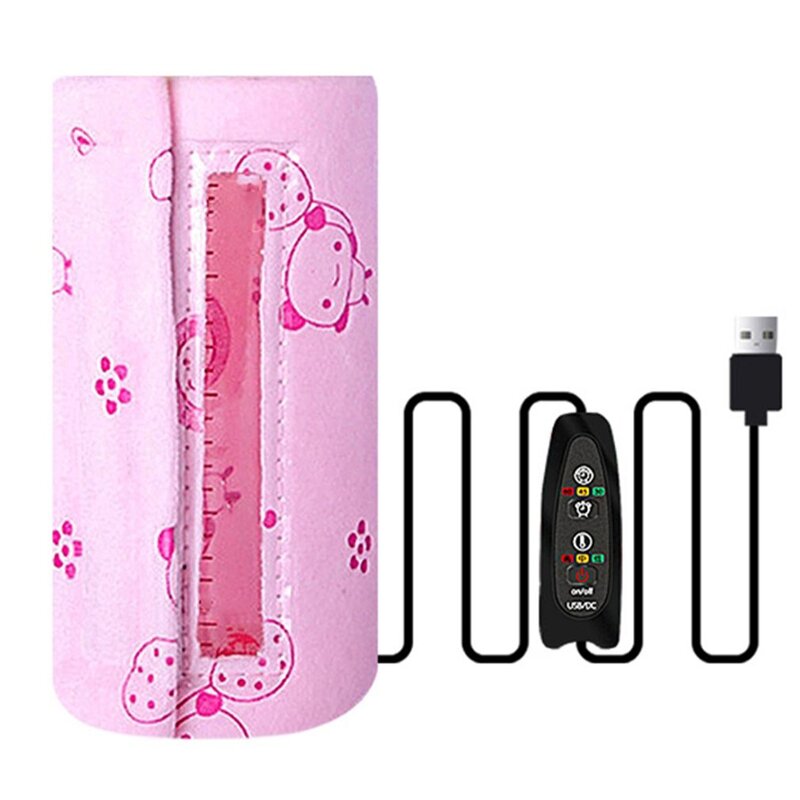 Bolsa de alimentación para biberón con USB, cubierta aislante, calentador de biberones portátil, calentador de leche de viaje para bebé Q81A