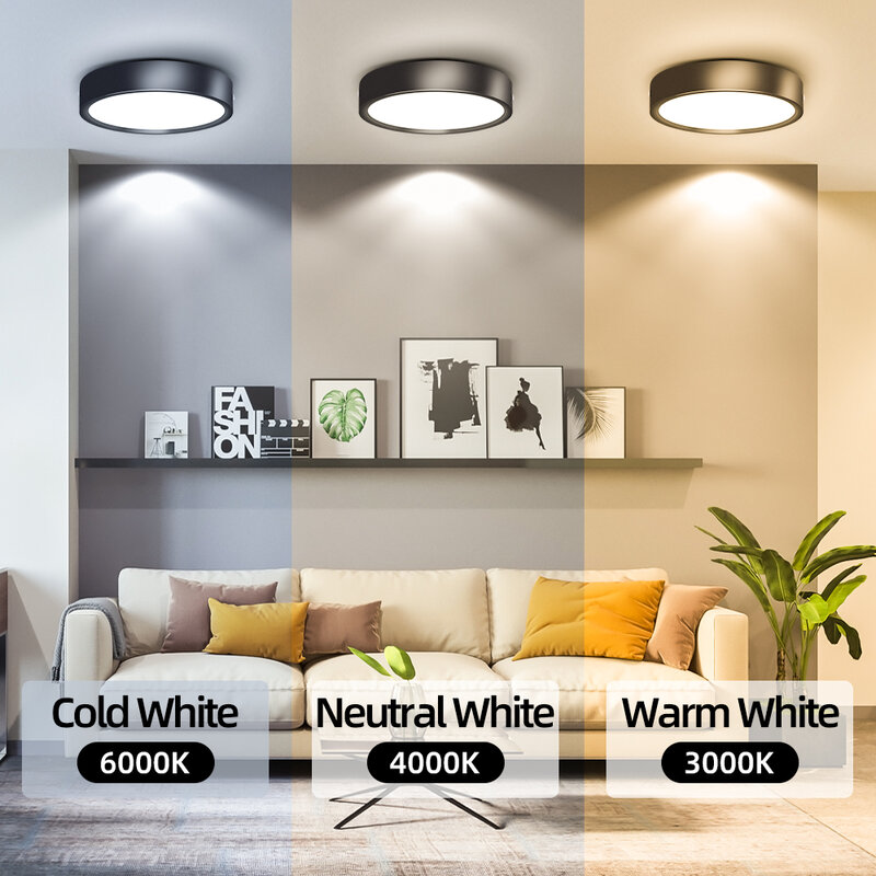 مصابيح سقف LED مقاومة للماء ، مصباح لوحة الثريا ، مصابيح سقف الحمام ، إضاءة داخلية لغرفة النوم ، مصباح Luminair لغرفة المعيشة ، IP44