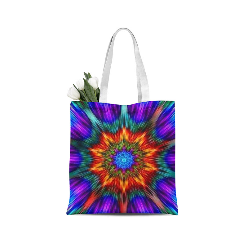 2020 New Women Canvas Bag Foldable Shopping Bag Casual Travel Handbag Grocery Bag Reusable Tote Eco Bag Girl Color Shoulder Bag