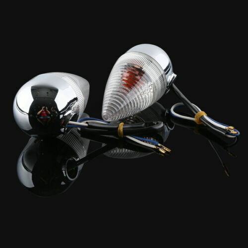 Motocicleta bala Turn Signal luz indicadora, lâmpada para YAMAHA XV1900, 2006-2013, 07, 08, 09, 10, 11, 12, frente, traseira, clara, novo