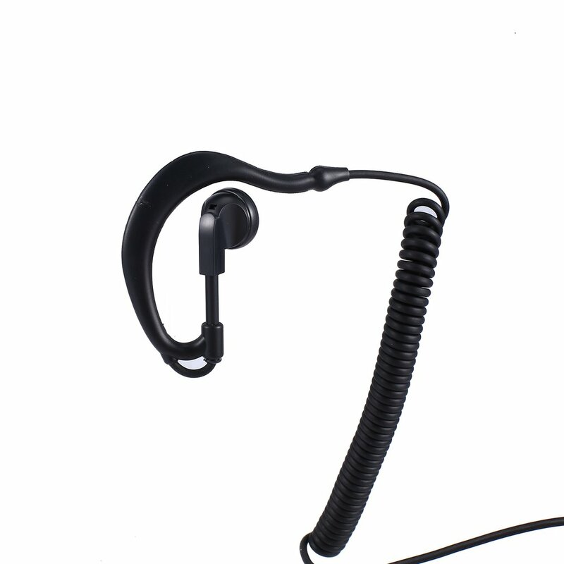 G forma macio orelha gancho fone de ouvido 3.5mm plug gancho da orelha para motorola icom transceptores rádio walkie talkie orelha barra fone de ouvido