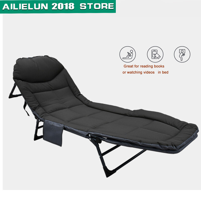 초경량 접이식 침대, 텐트 여행 사무실 하이킹 캠프 낮잠 점심 Siesta 침대, 야외 휴대용 조절 의자 안락 의자   15달러를 드리겠습니다