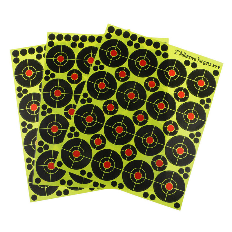 10 hojas de 2 pulgadas de disparo papel de destino al aire libre deporte caza tiro con arco reactivo salpicaduras de papel flecha Accesorios