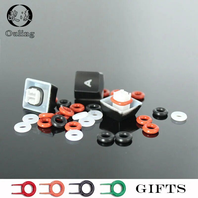 125pcs Keycaps O Ring Seal Keyboard O-ring Switch Sound Dampeners For Cherry MX Keyboard Damper Replacement Noise Reduction Seal