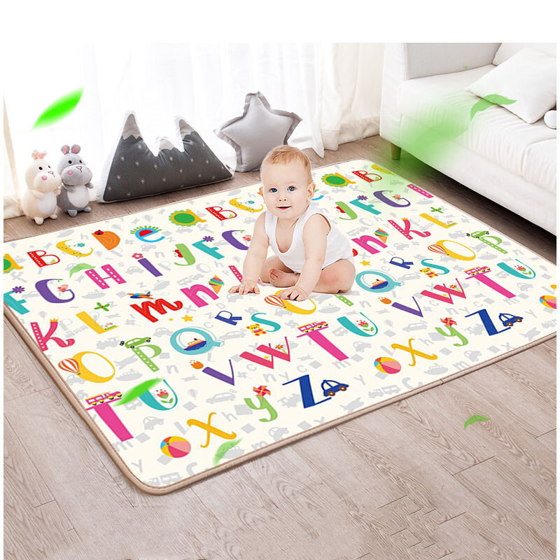 200*180cm Foldable Cartoon Baby Play Mat Xpe Puzzle Children's Mat Baby Climbing Pad Kids Rug Baby Games Mats Toys for Children
