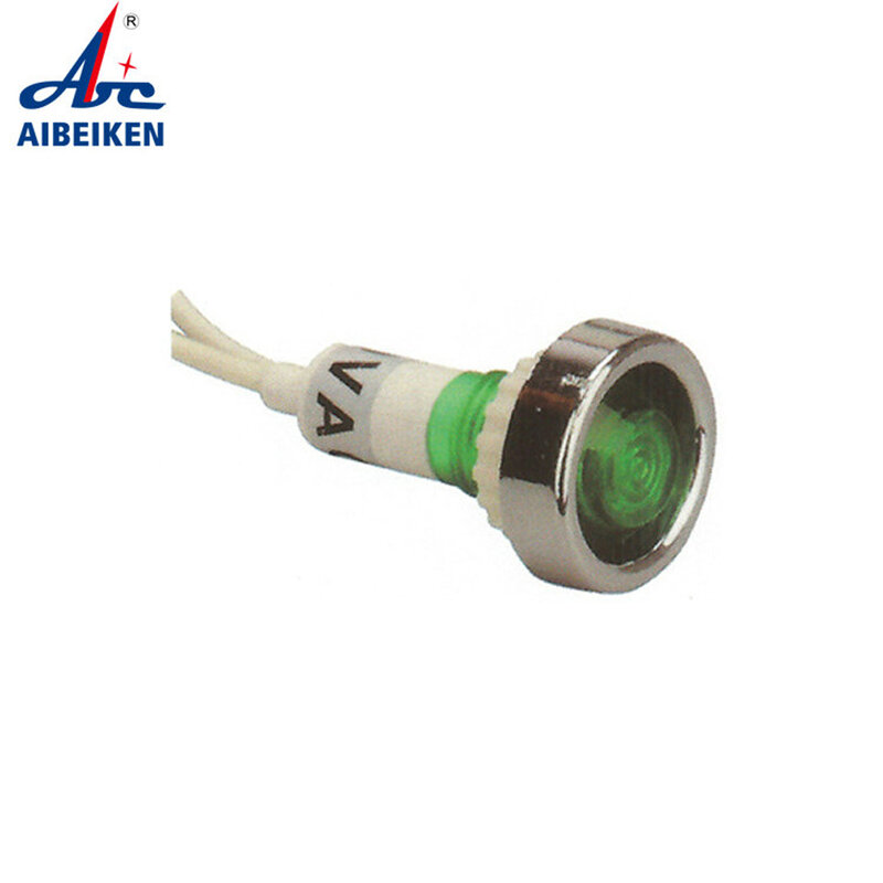 Lámpara piloto con cable, luz indicadora de 10mm, 110v, 120v, 10mm, ZS88
