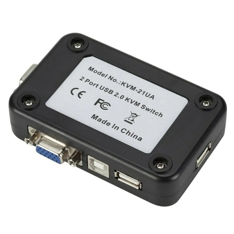 KVM – câble de commutateur vga USB 2.0, boîte de séparation pour clé USB, clavier, souris, moniteur, adaptateur de commutateur usb, imprimante de haute qualité