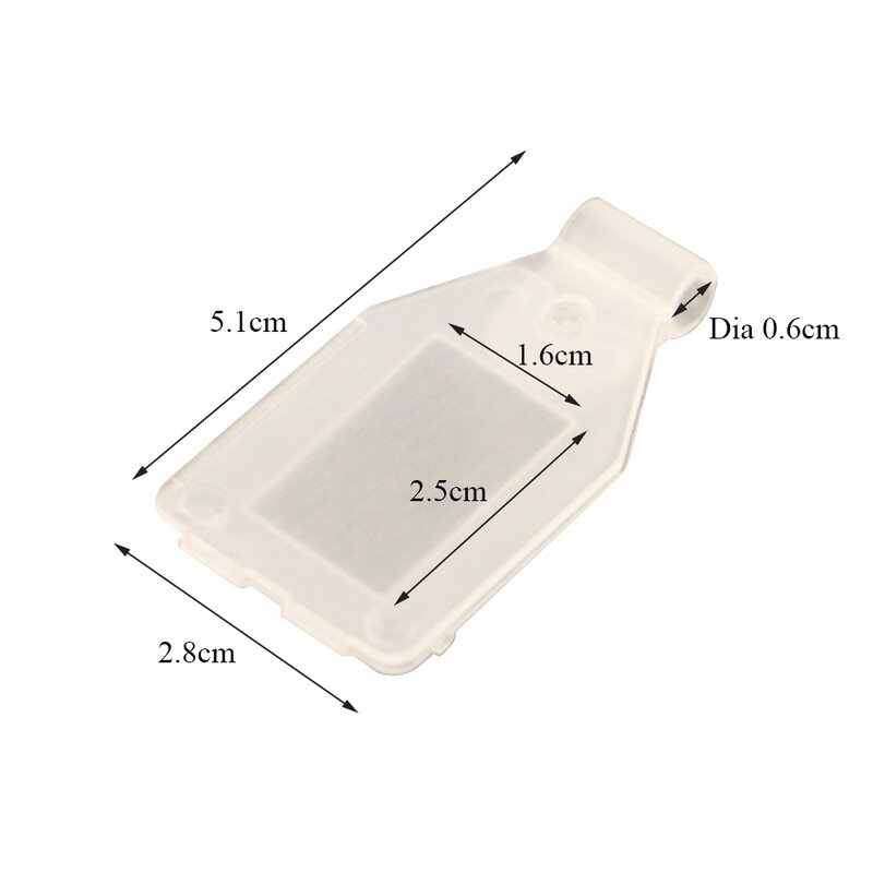 Прозрачный пластиковый ПВХ ценник значок этикетка дисплей держатель зажим мини бумажный рукав для билета маленькая подвесная сумка для карт | Loripos