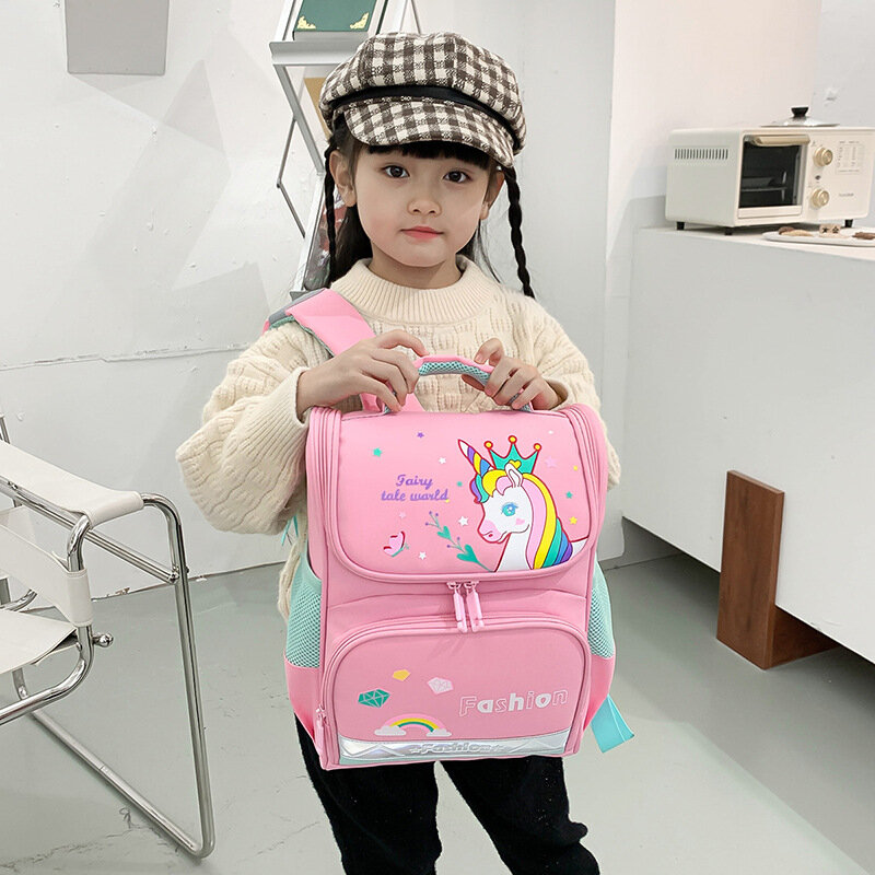 Weysfor Cute Girl Bpy School Backpack Child Schoolbag Kids Kawaii Bookbag Primary Student Backpack Kids Bookbags Mochila Escolar