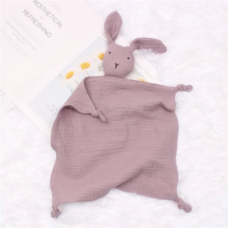 Мягкое Полотенце для сна для новорожденных, банное полотенце для лица, модная детская игрушка для сна, успокаивающее, с кроликом, детский нагрудник