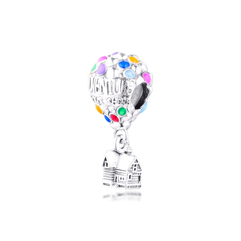 Подвески «Up House & воздушные шары», женские бусины из серебра 925 пробы для изготовления ювелирных изделий, оптовая продажа