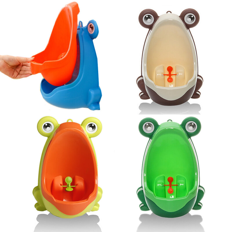 Rana plastica neonati bambini pipì vasino toilette formazione bambini orinatoio bagno