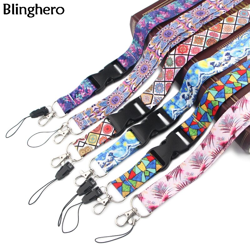 Blinghero-Correa con estilo para llaves, cordón para teléfono, cámara, estilo Retro, soporte para insignia de identificación, regalo de moda, BH0422