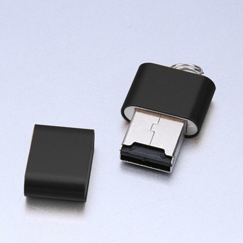 미니 알루미늄 합금 USB 2.0 T 플래시 TF 마이크로 SD 메모리 카드 리더 어댑터, PC/맥 컴퓨터 메모리 카드 액세서리