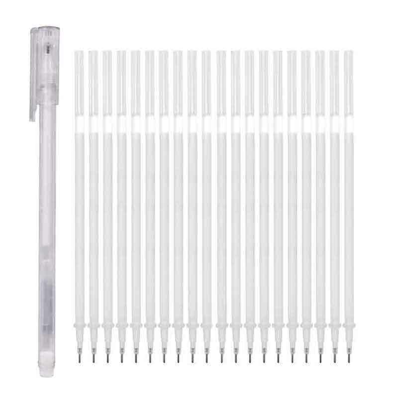 21pcs/set White Marker Pens 0.6mm Waterproof Highlighter Paint Marker Pen Sketch Drawing Art Markers Comic Design Fine Liner Pen
