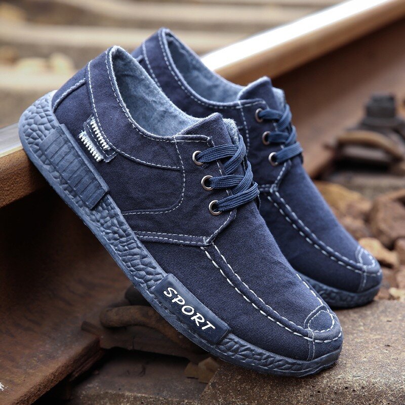 Comfort Casual Shoes Mens Shoes Denim Male Shoes Adult Footwear 2020 New Men Light Loafers Canvas Shoes Sneakers