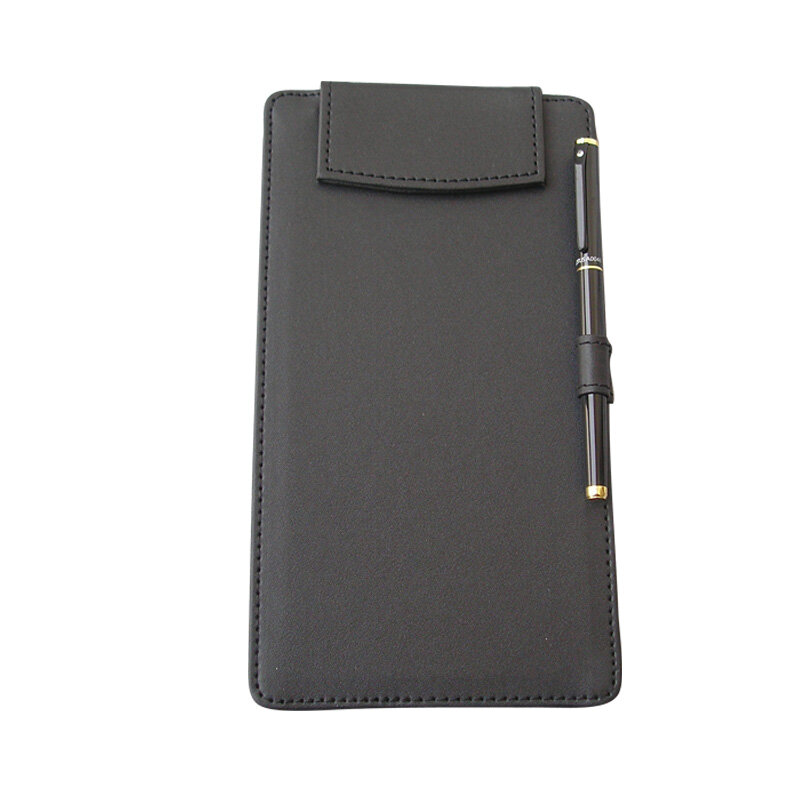 Clipboard with Clip A4 Letter Paper File Folder PU Leather Document Holder Magnetic Tablet for Drawing Menu Clip Board