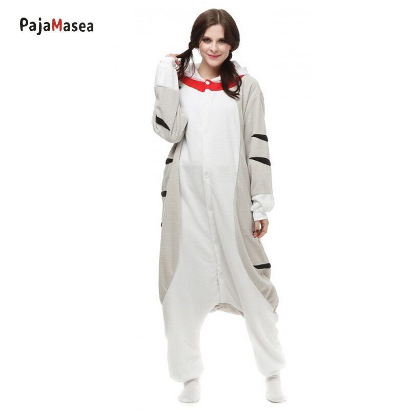Unisex Onesie Pijamas ser kot piżamy Cartoon piżamy dorosłych Kigurumi kobiety mężczyźni zwierząt Cosplay Halloween jednoczęściowy kostium