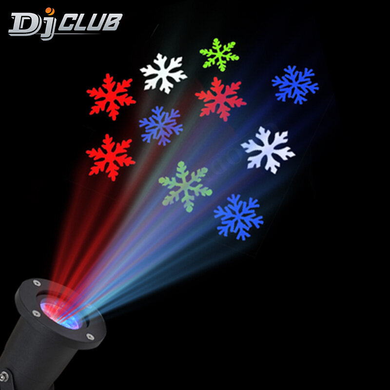 Snowfall Projector Christmas Led Lights Snowflake Projector Snowfall Snow Led Projection Landscape Decorative Lighting For Party