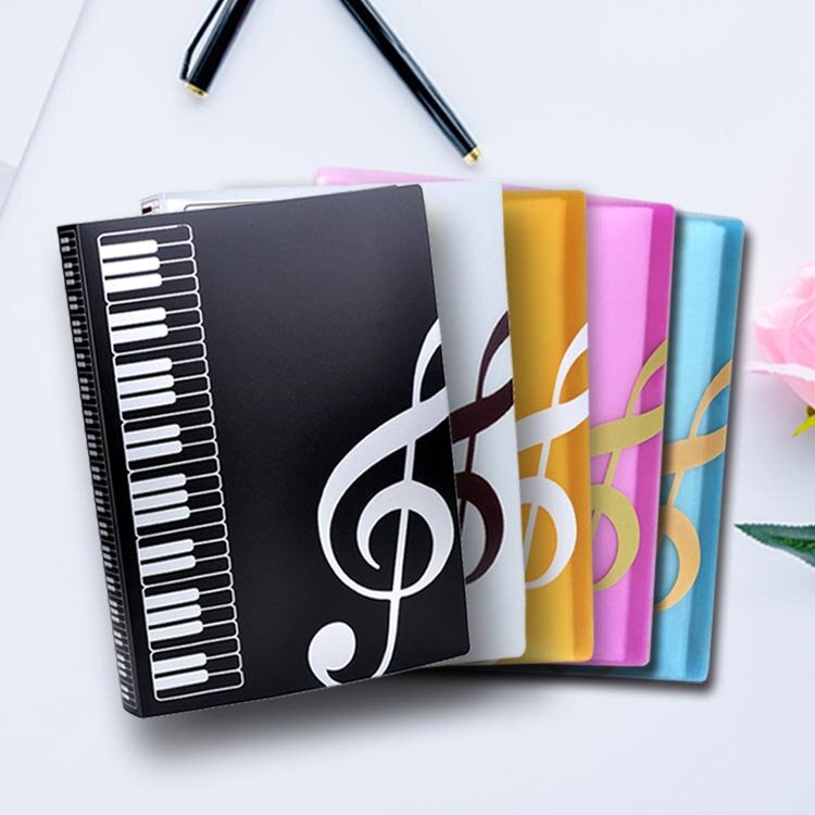 1pcs Creative A4 Music Teaching Supplies 40 Layer Music Piano Score File Folder Fashion School Music Learning Filing Products