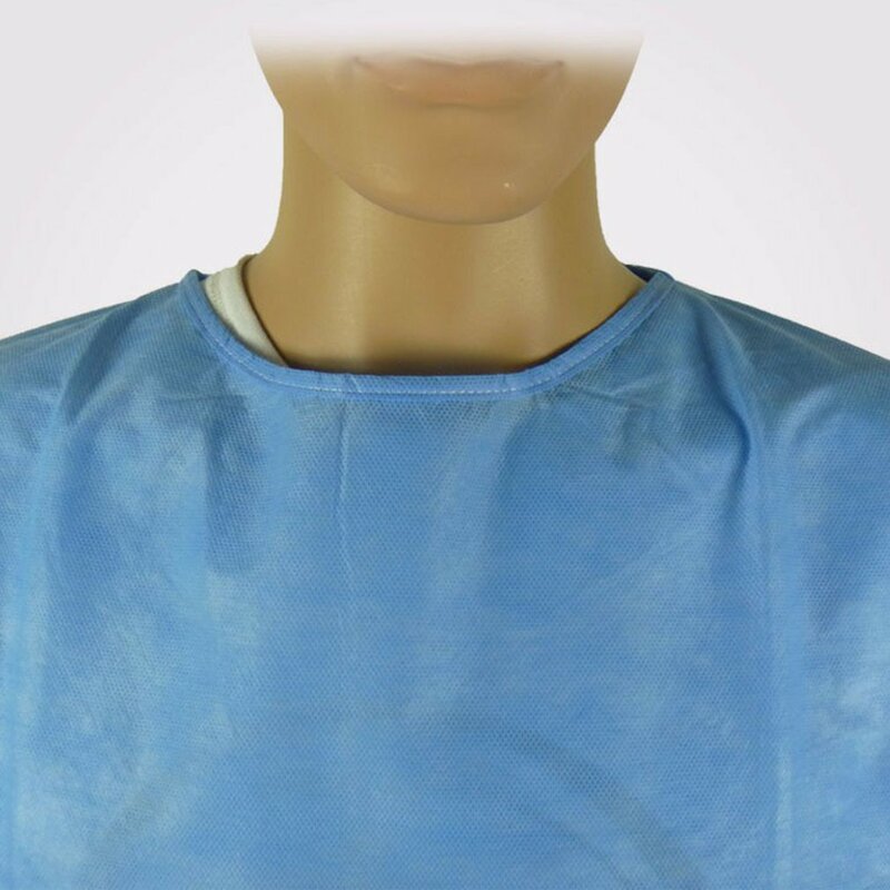 10 PCS Disposable Non woven Gown Thin and Light Breathable  Clothes One-time Aprons Clothing Garment For Tattoo