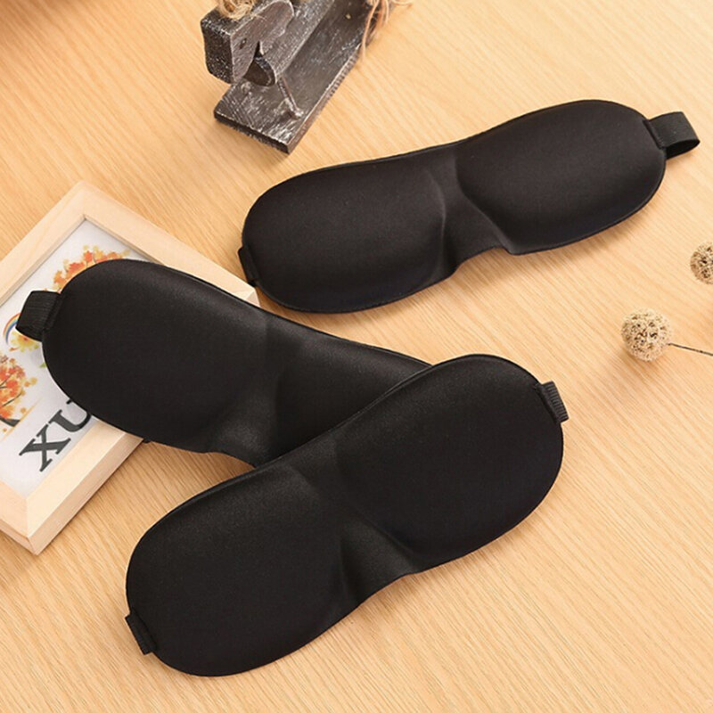 New 1pc 3D Sleeping Blindfold Eye Mask Soft Natural Padded Shade Cover Travel Sleep Rest Relax Eye Patch For Women Men