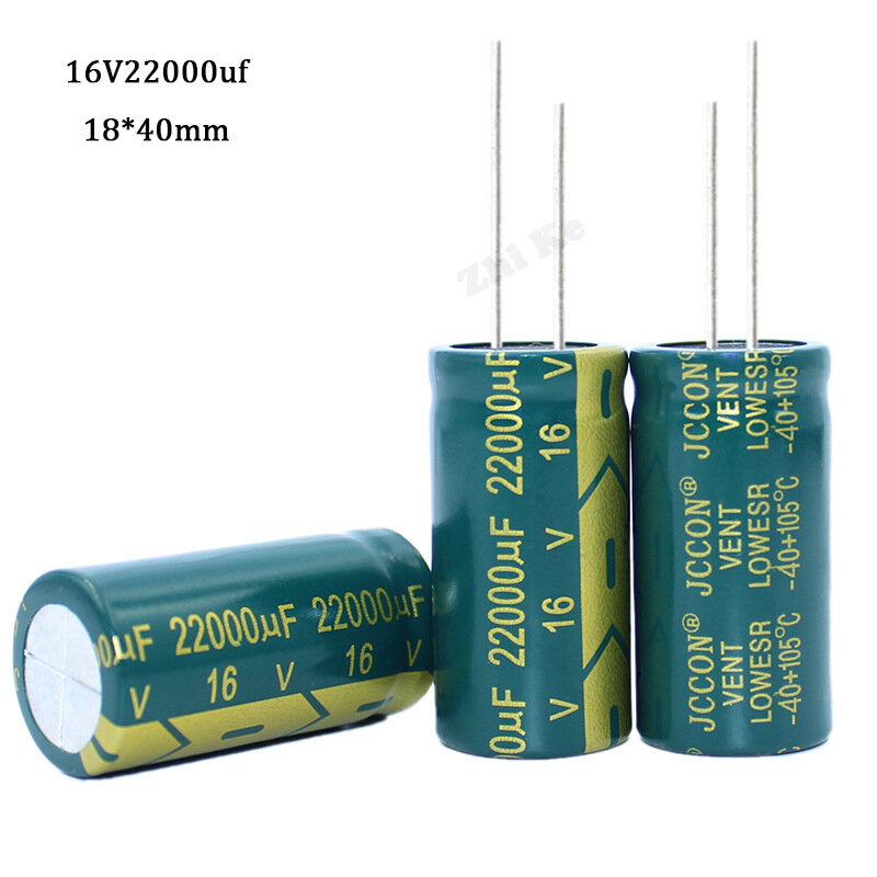 1 sztuk kondensator elektrolityczny 16V22000UF 16V 22000UF 18X40mm wysokiej częstotliwości niskie ESR kondensatory aluminiowe