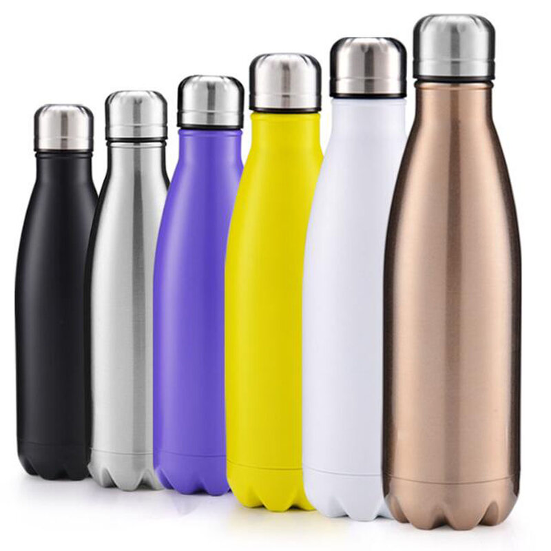 350/500/750/1000ml Doppel-Wand Isolierte Vakuum Glaskolben Edelstahl Wasser Flasche BPA FREI thermos für Sport Wasser Flaschen