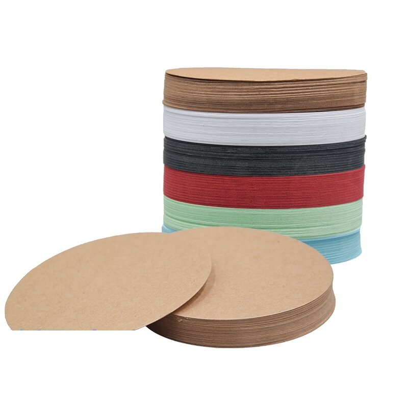 10PCS/LOT Round Paper Cardboard Crafts Painting Drawing Cardboards Kids School Office Paper Plastic Boards
