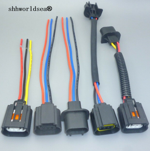 Shhworlsea-adaptador de enchufe de cableado, Conector de cableado macho y hembra, H13 9008, soporte de bombilla, 1 Uds.