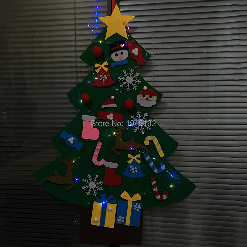 Nieuwigheid Nieuwe Jaar Geschenken Diy Kerst Kit Vakantie Verlichting Kerst Hanger Kinderen Speelgoed Voor Muur Opknoping Ornamenten