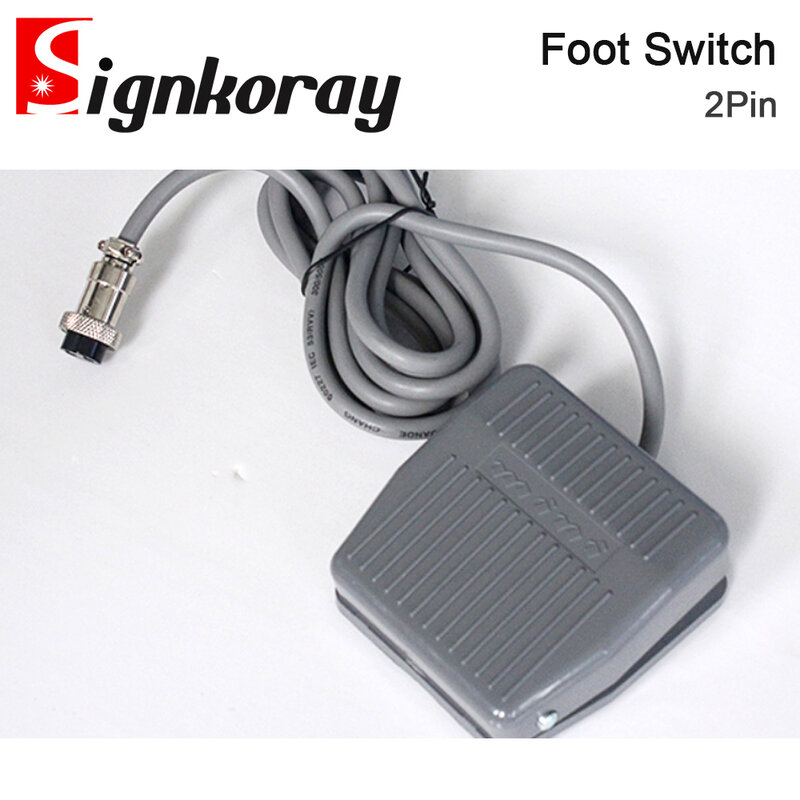 SignkoRay-Commutateur de commande momentanée au pied, pédale d'alimentation électrique pour machine de marquage laser