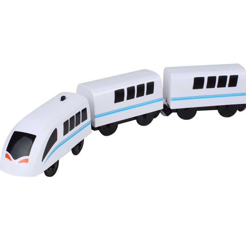 เด็ก RC ชุดรถไฟไฟฟ้าหัวรถจักรรถไฟแม่เหล็ก Diecast Slot ของเล่น Fit สำหรับรถไฟไม้รางรถไฟของเล่นเด็กของขวัญ