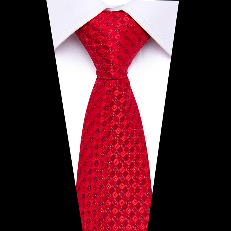 Cravates à motifs imprimés italiens pour hommes, 7cm, en Polyester, Jacquard, Slim, pour mariage