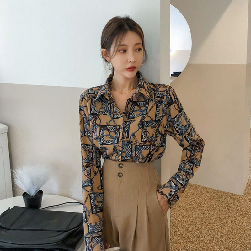 New arrival women temperament personality backless print shirt comfortable long pant fashion high quality work style women set