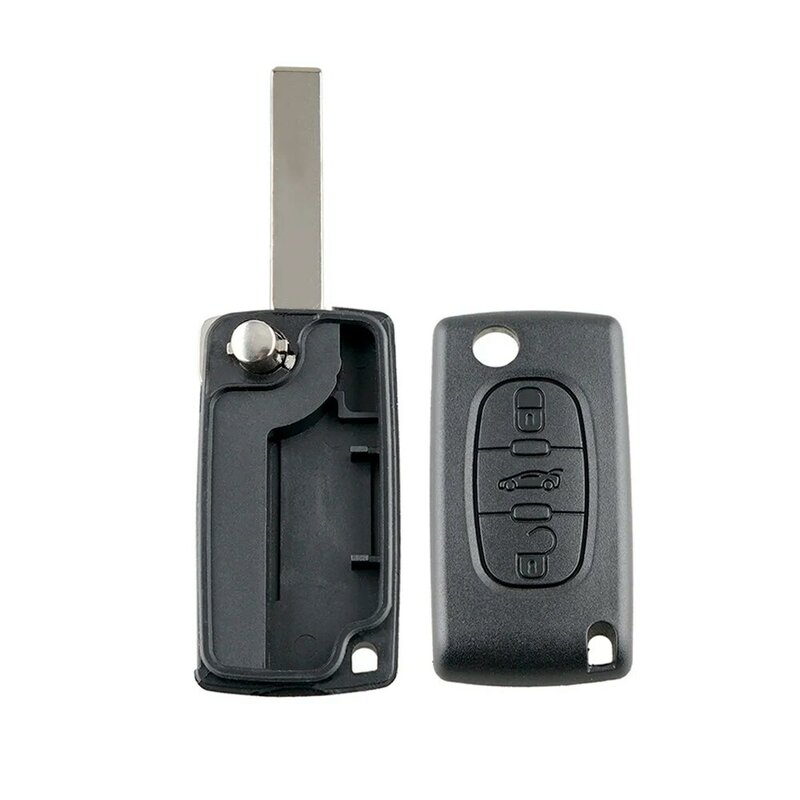 New Car Key Shell  ForPeugeot 407 407 307 308 607 Remote Key Case Shell Key Cover 3 Buttons Key Case CE0523 High Quality