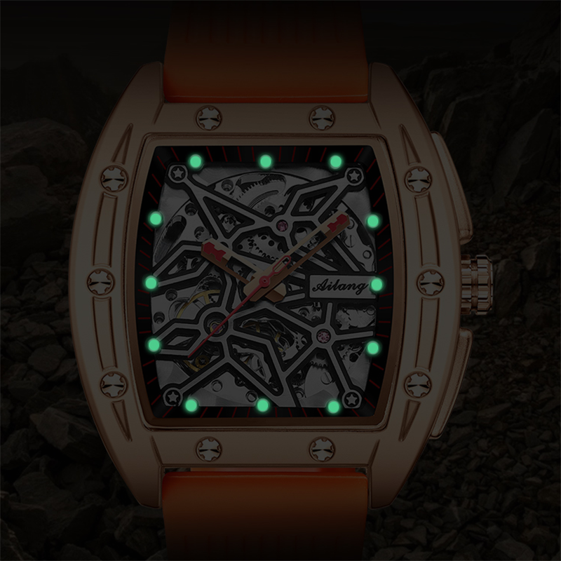 Ailang-男性用機械式時計,ファッショナブルな高級ブランド,自動巻き,クラシック,耐水性,新しい2021