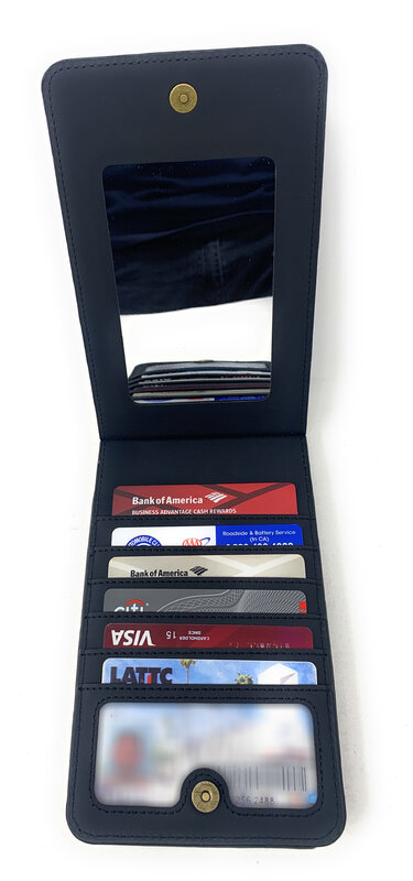 Trendy Phone Case Wallet Crossbody Purse Card Slots Holder Mirror Zipper Pocket Detachable Strap Women's Shoulder Bag