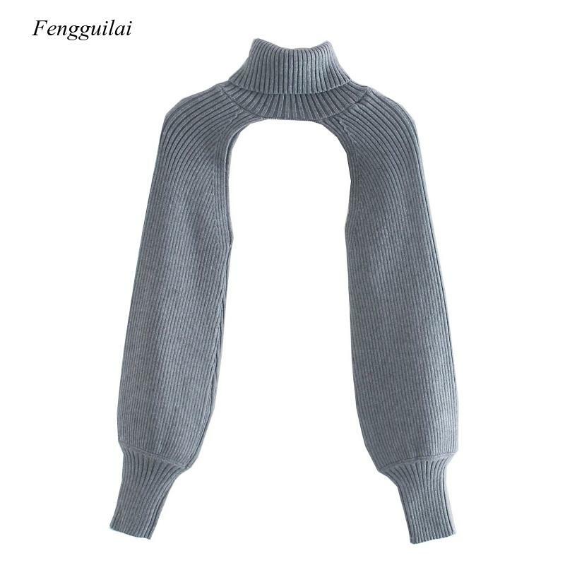 Women Turtleneck Long Sleeve Knitting Sweater Casual Femme Chic Design Pullover High Street Lady Tops Sw886
