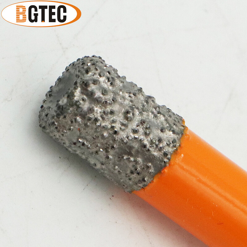 BGTEC 5 uds 8mm diámetro del seco de vacío soldado Brocas de diamante brocas de perforación con vástago redondo mampostería taladro brocas de sierra